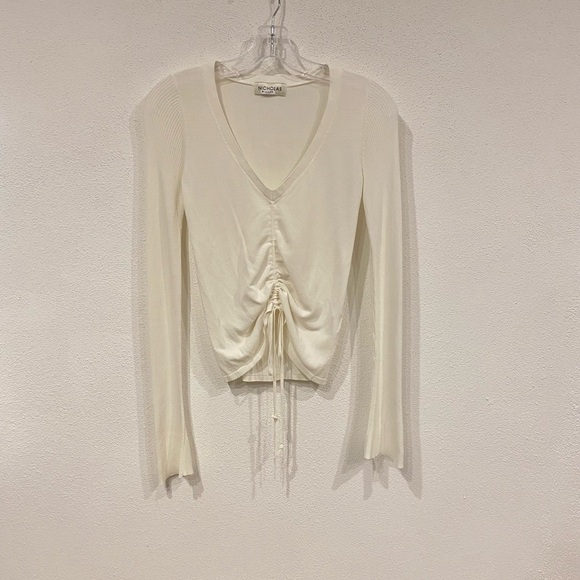 Nicholas Compact Ruched Front Tie Top Size XS EUC - Picture 2 of 4